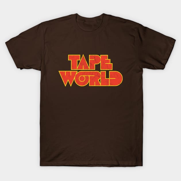 Tape World - Records and Cassettes T-Shirt by Turboglyde